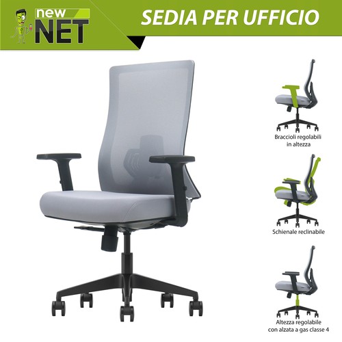 Poltrona girevole silver con